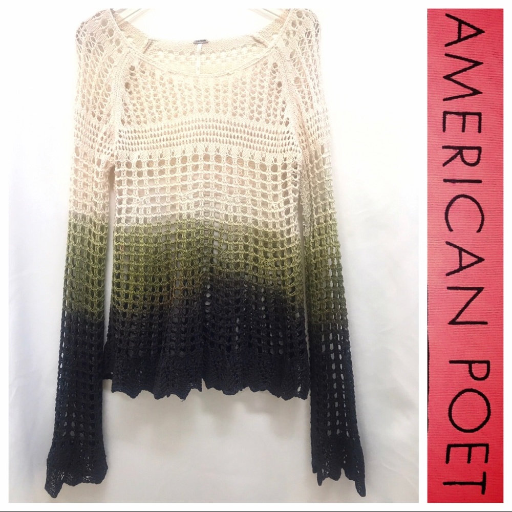 Free People ✨reNEW’d🎨 Dip-dyed Crocheted TOP